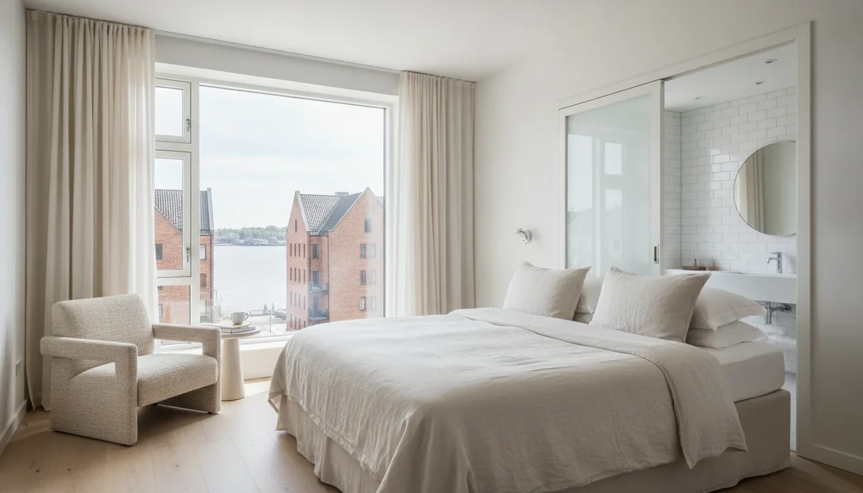 Premium lake-view hotel room